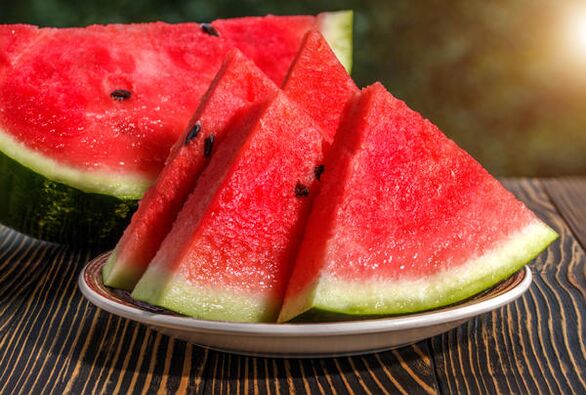 Watermelon to increase the effect