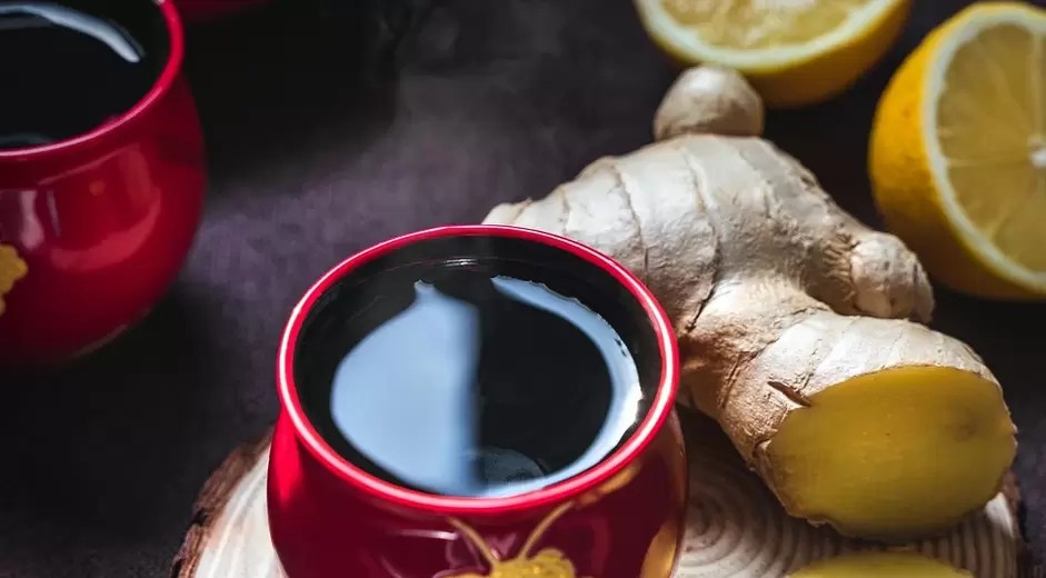 Ginger root gives potency